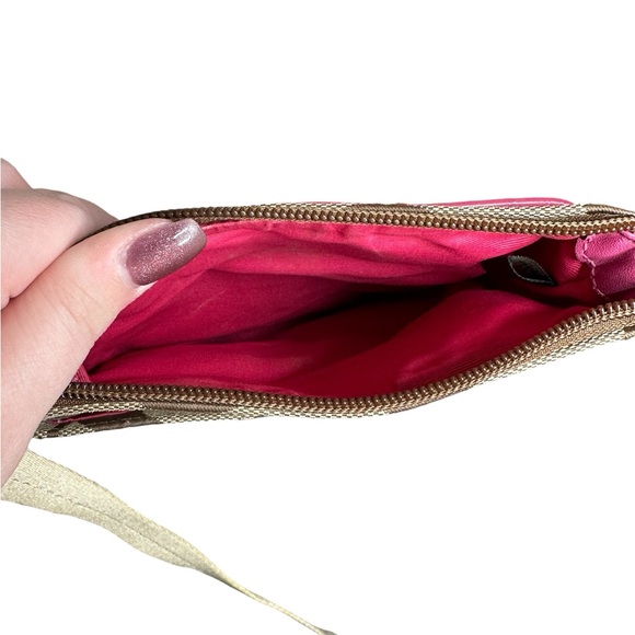 Coach Pink/Brown Monogram Crossbody Bag - Picture 7 of 7